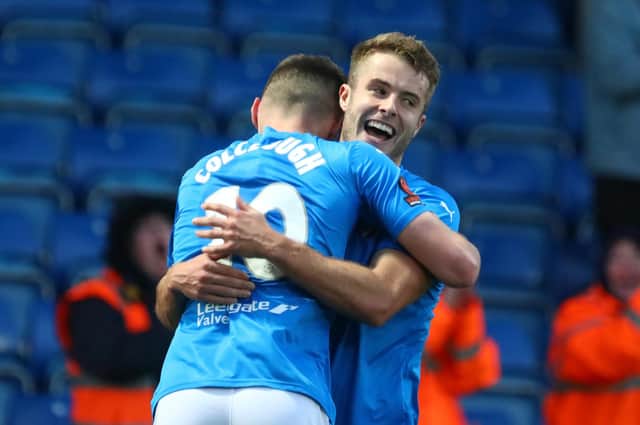 Andy Dallas and Ryan Colclough celebrate. Picture: Tina Jenner.