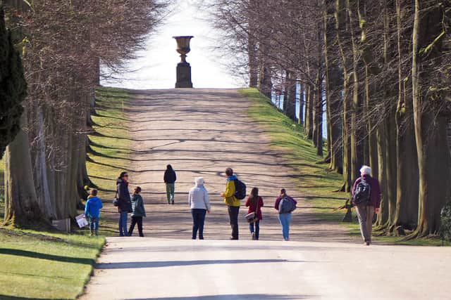 People enjoyed the warm weather at Chatsworth House gardens, as they reopened their doors to the public on Monday.