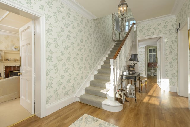 Accessed from the front of the property is the welcoming entrance hallway, leading to the drawing room.