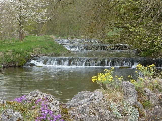 The source of the River Lathkill is at Monyash, near Bakewell, and it flows through the Derbyshire Dales until it joins the River Wye at Rowsley. It is unique, as the only river in the area that flows exclusively over limestone, and it provides a very relaxing walking trail. Depending on which direction you decide to walk, you could end at either the Peacock at Rowsley or The Bulls Head at Monyash.