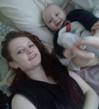 Shannon Marsden and her son Finley Boden. She was sentenced to a minimum of 27 years in jail for his murder