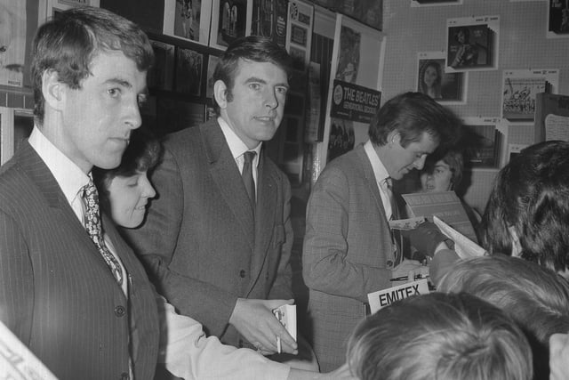 60s music sensations The Batchelors signed autographs in Atkinson's record shop in 1967.