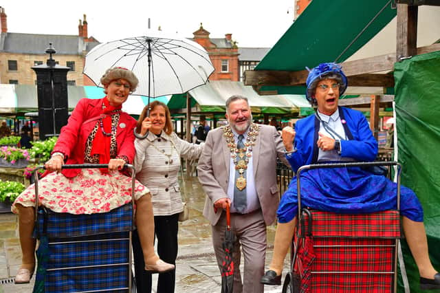 It wasn't all business for our Mayor and Mayoress, as they enjoyed the entertainment provided by Granny Turismo.