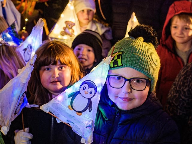 Children created lanterns for the 32nd annual parade (photo: Lamar Francois)