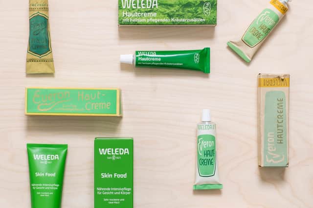 A selection of products made by Weleda.