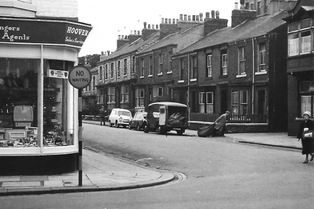 Ward Street was on the west side of Stockton Street and was demolished in 1967 to make way for Middleton Grange Shopping Centre. Photo: Hartlepool Library Service.