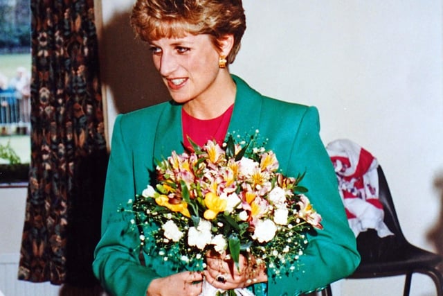 Princess Diana in Derbyshire in 1992.