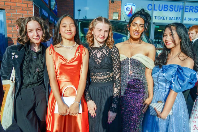 Students pulled out all the stops to look their best for the St Mary's Catholic High School prom night
