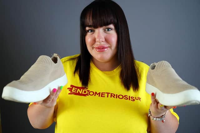 Emma Sandy, who has endometriosis, is to walk 8,000 steps a day for Endometriosis UK