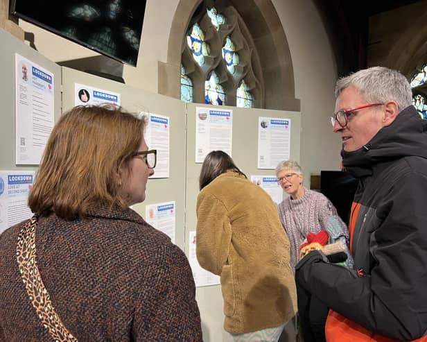 People's stories of Love in Lockdown at exhibition in Eyam Church until 12 April
