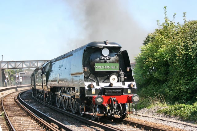 Full steam ahead … a  locomotive called Tangmere prepares to pull the Northern Belle train