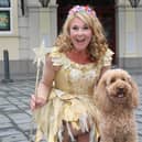 See Wendi Peters and Waffle the Wonder Dog in Jack and the Beanstalk at Sheffield Lyceum from December 2 to January 3 (photo: Ian Spooner)