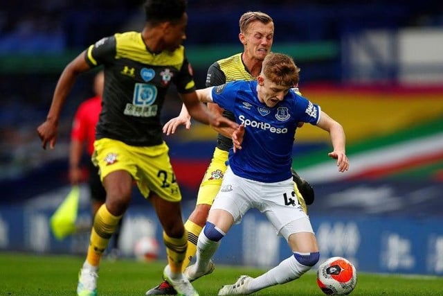 A teenager who is highly rated at Everton and made 11 Premier League appearances at the end of last season. Yet at 19, the Toffees will probably feel the midfielder needs more regular game time to help his development.