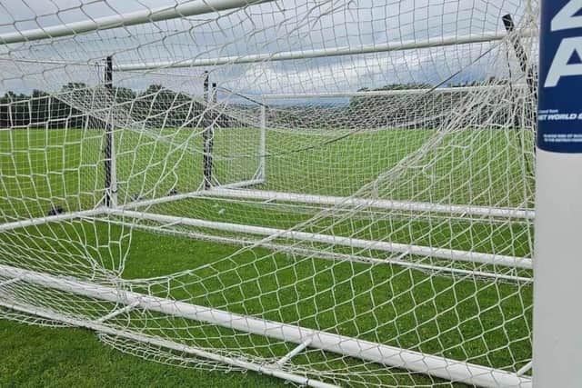 The club’s nets were slashed by vandals.