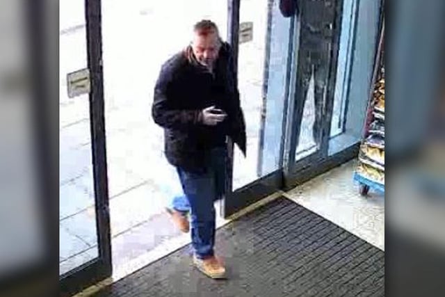 Officers would like to speak to this man in connection with a theft in Clay Cross.It occurred on Friday January 19 at Home Bargains, Carnworth Drive, Clay Cross, between 10.30am and 11am, where just under £1,000 worth of items were stolen.