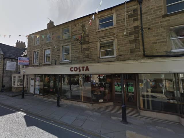 Bakewell’s Costa closed to customers last week.