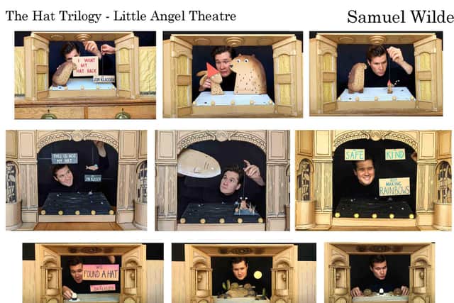 Pictures from the Hat Trilogy shows, taken by Ian Nicholson. The shows were produced by Little Angel Theatre.