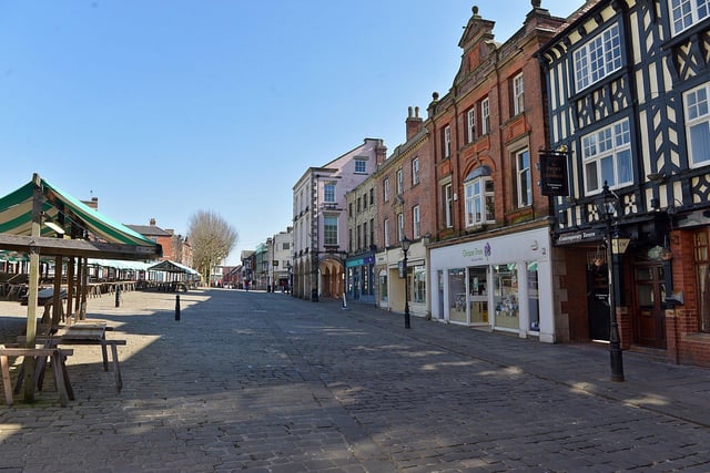 The name Low Pavement simply refers to the road on the lower side of the Market Place – the ‘new market’ laid out in the 1190s to replace Chesterfield’s original market place to the north of the parish church. What is now High Street was known as High Pavement until the 19th century.