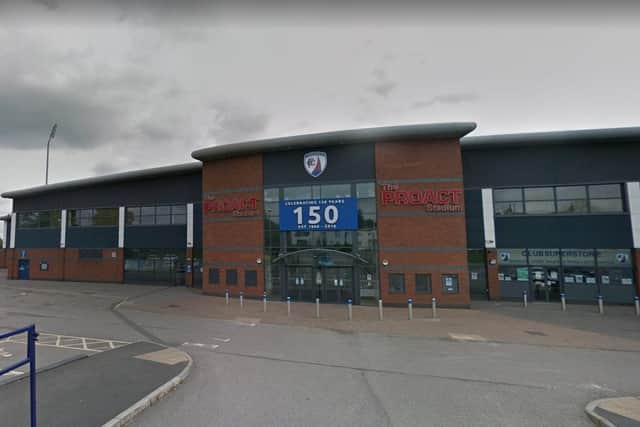 Chesterfield FC's home ground the Technique Stadium.