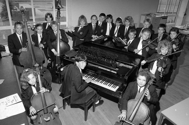 Sutton's Quarrydale School music group - do you recognise anyone from 1990?