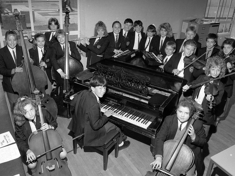 Sutton's Quarrydale School music group - do you recognise anyone from 1990?
