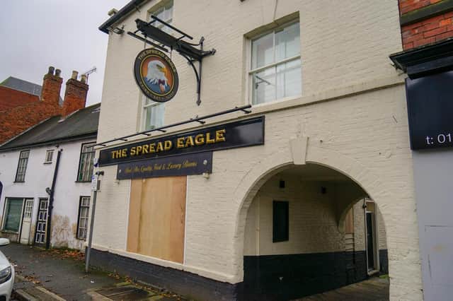 The Spread Eagle, Chesterfield closed its doors earlier this month because of the economic climate.