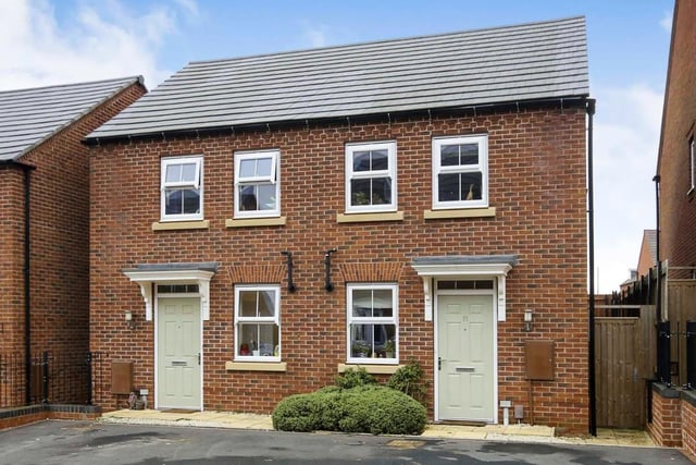 This semi detached house in Ashbourne is priced at £215,000.