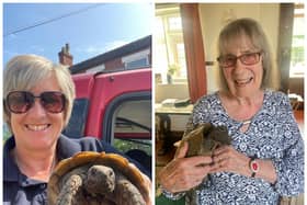 A Derbyshire Fire & Rescue Service Community Safety Officer Kate McLaughlin has recently turned into a pet detective to help reunite  Ruby Curtis, 92, with her missing tortoise Flash.