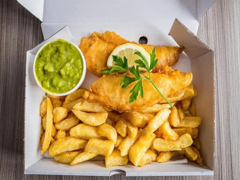 "Quality fish and chips, pleasant staff good price structure." Rated: 4.4 (180 reviews)