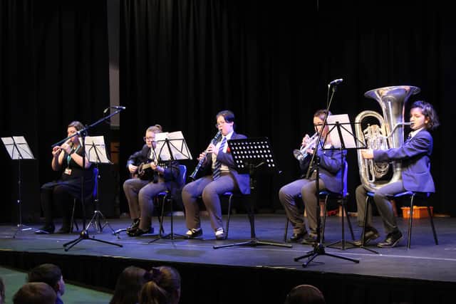David Nieper Academy pupils performing at the annual Joint Concert hosted by the Alfreton-based school