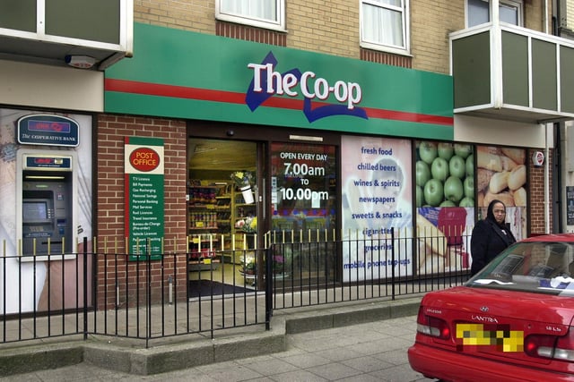 The Co-Op convenience store at Palmerston Road in Southsea in March 2003.