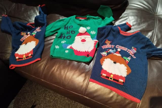 Jumpers donated to the Iron Cross MCC appeal will put a smile on children's faces and keep them warm this Christmas.