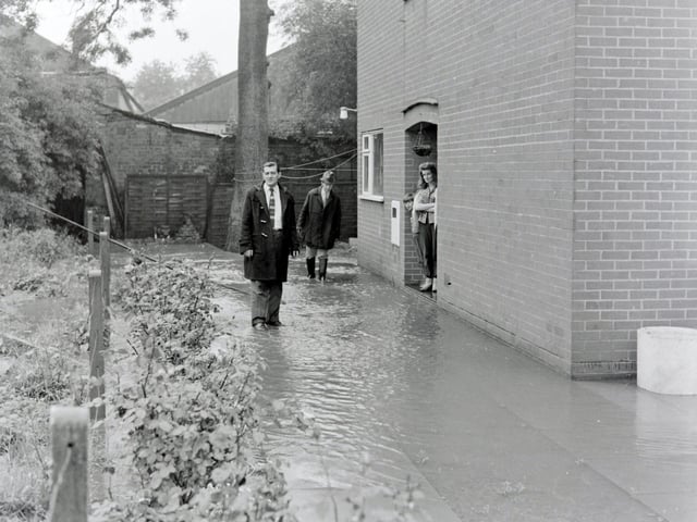 Heanor flooding, August 1971.