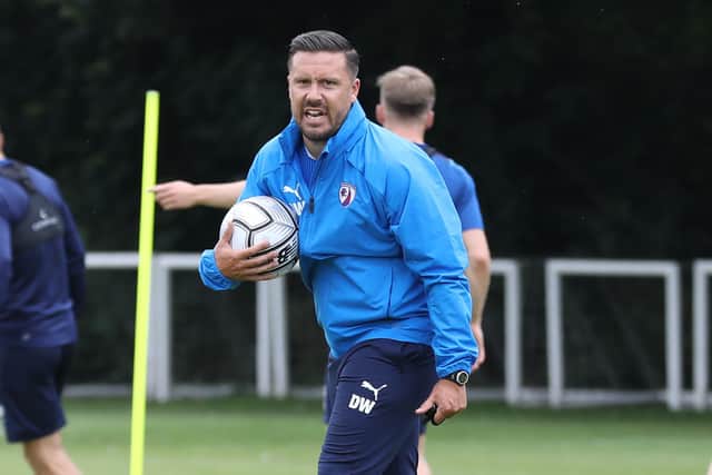 First-team coach Danny Webb will be in charge again on Saturday.
