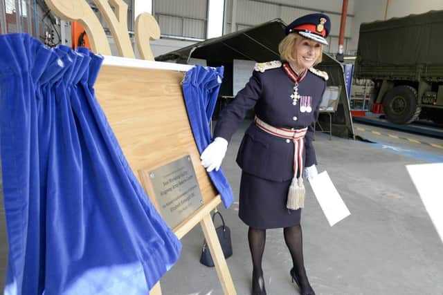 HM Lord-Lieutenant of Derbyshire, Mrs. Elizabeth Fothergill CBE, opens the new facilities.