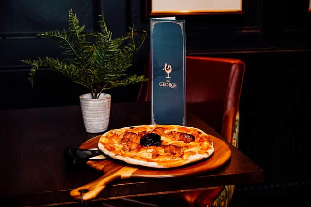 The George is serving wood-fired pizzas as part of a menu full of local produce.
