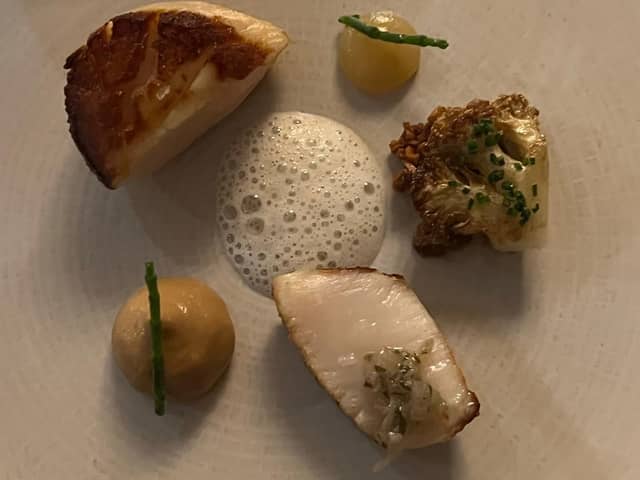 The scallop was beautifully cooked.