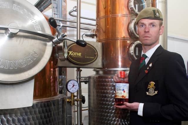 Richard Aspinall, ex-serviceman and sales manager at Derbyshire Distillery. Photo by Simon Turton