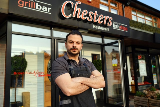 Chesters - owned by Chris Ionnides - was named restaurant of the year at the Love Chesterfield awards 2021.