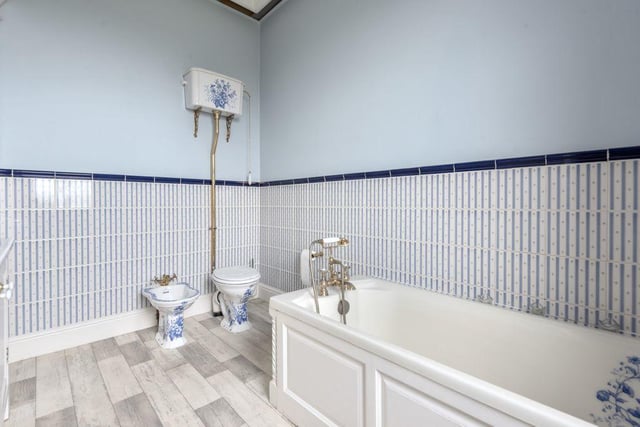 The decorative bathroom suite bring character and charm to this room.