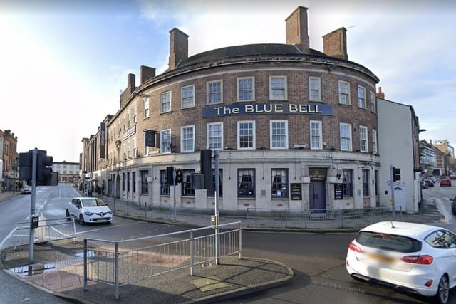 The Blue Bell on Cavendish Street, Chesterfield town centre.