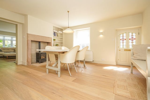 Natural light floods into the property where there is an open-plan layout in the ground-floor living accommodation.
