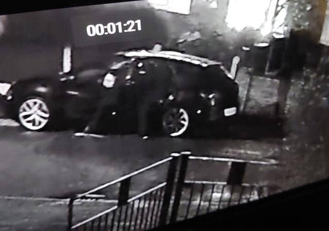 A Seat car believed to have been used by the raiders was captured on CCTV.