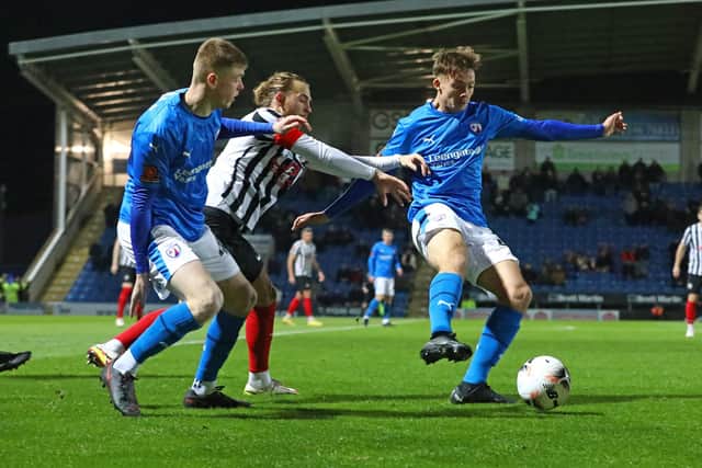 Three Chesterfield academy players started against Coalville Town in the FA Trophy. Picture: Tina Jenner.