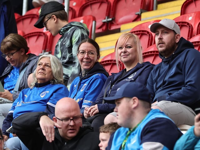 Some of the 2,000 plus travelling contingent at Rotherham