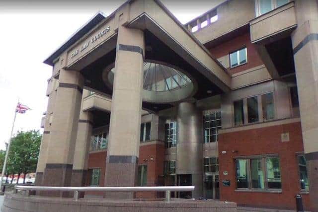 Sheffield Crown Court, pictured, has heard during an on-going trial how three man have denied sexual offences relating to the alleged abuse and sexploitation of two teenage schoolgirls.