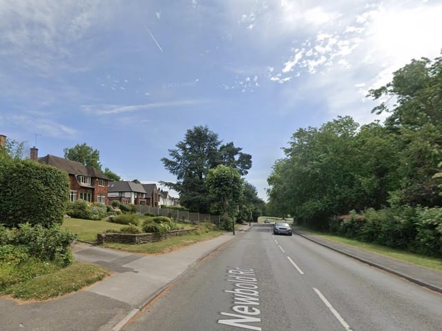 This part of Newbold Road is among the most expensive postcodes in Chesterfield - with properties selling for an average of £541,000.