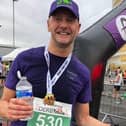 Chris Strutt, PIN IoT’s Founder and COO. Pictured having run the Derby 10 mile race.