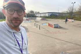Councillor Ed Fordham is backing the petition to update Chesterfield Skate Park