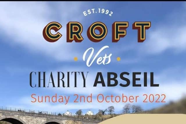 Croft Vets charity abseil
